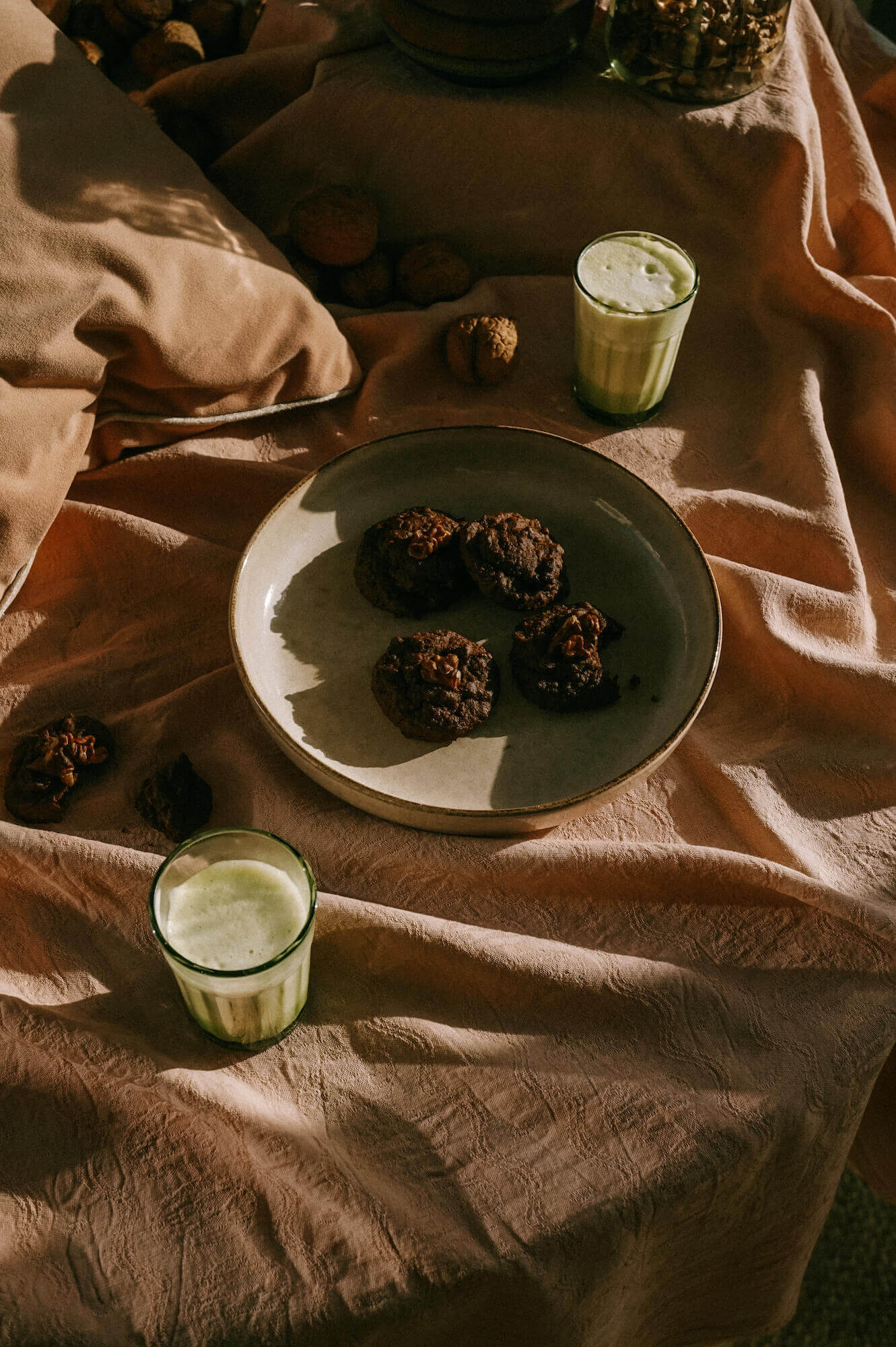 Vegane, glutenfreie Schoko-Erbsen-Cookies 