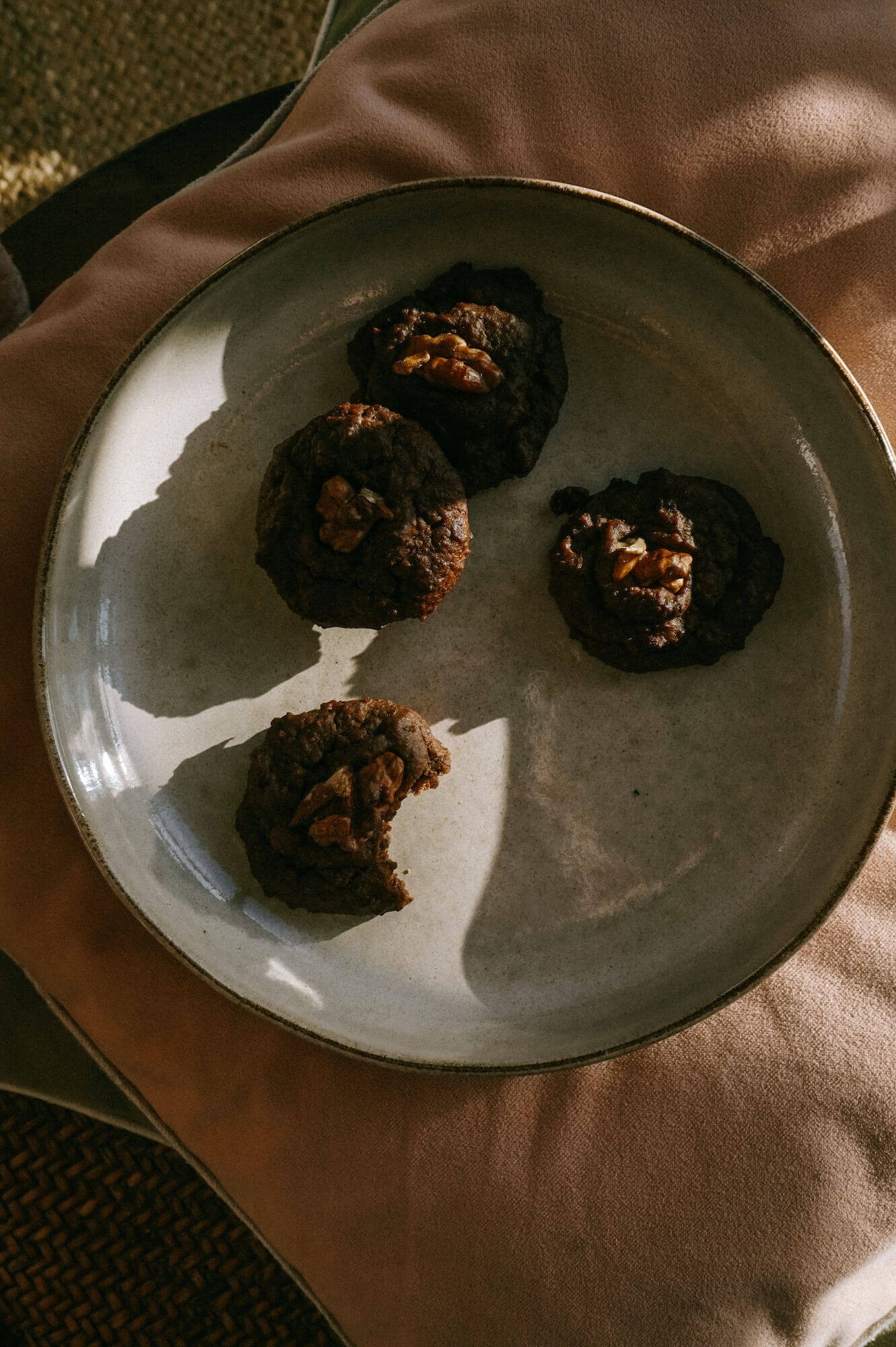 Vegane, glutenfreie Schoko-Erbsen-Cookies 