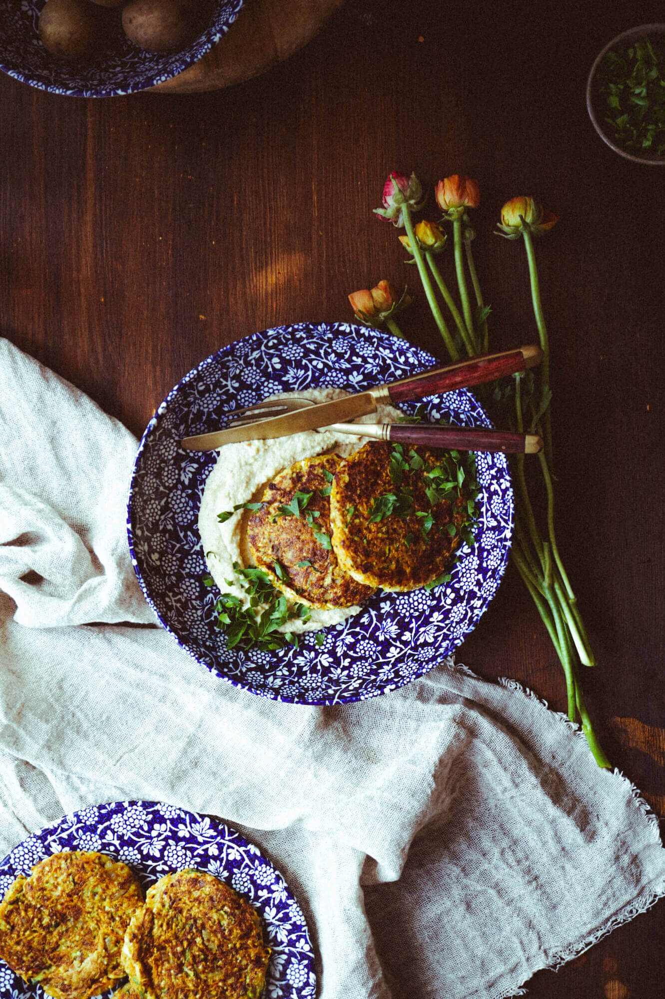 Zucchini-Karotten-Puffer