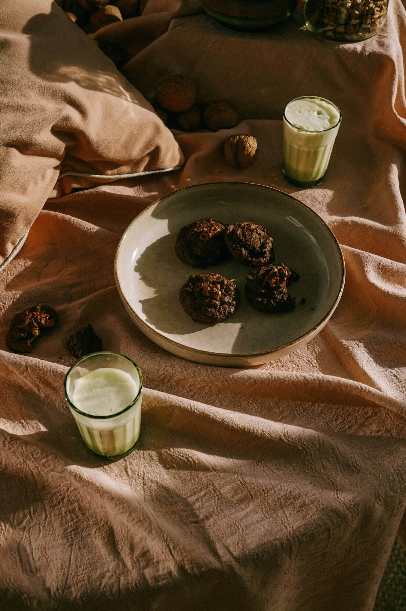 Vegane, glutenfreie Schoko-Erbsen-Cookies 