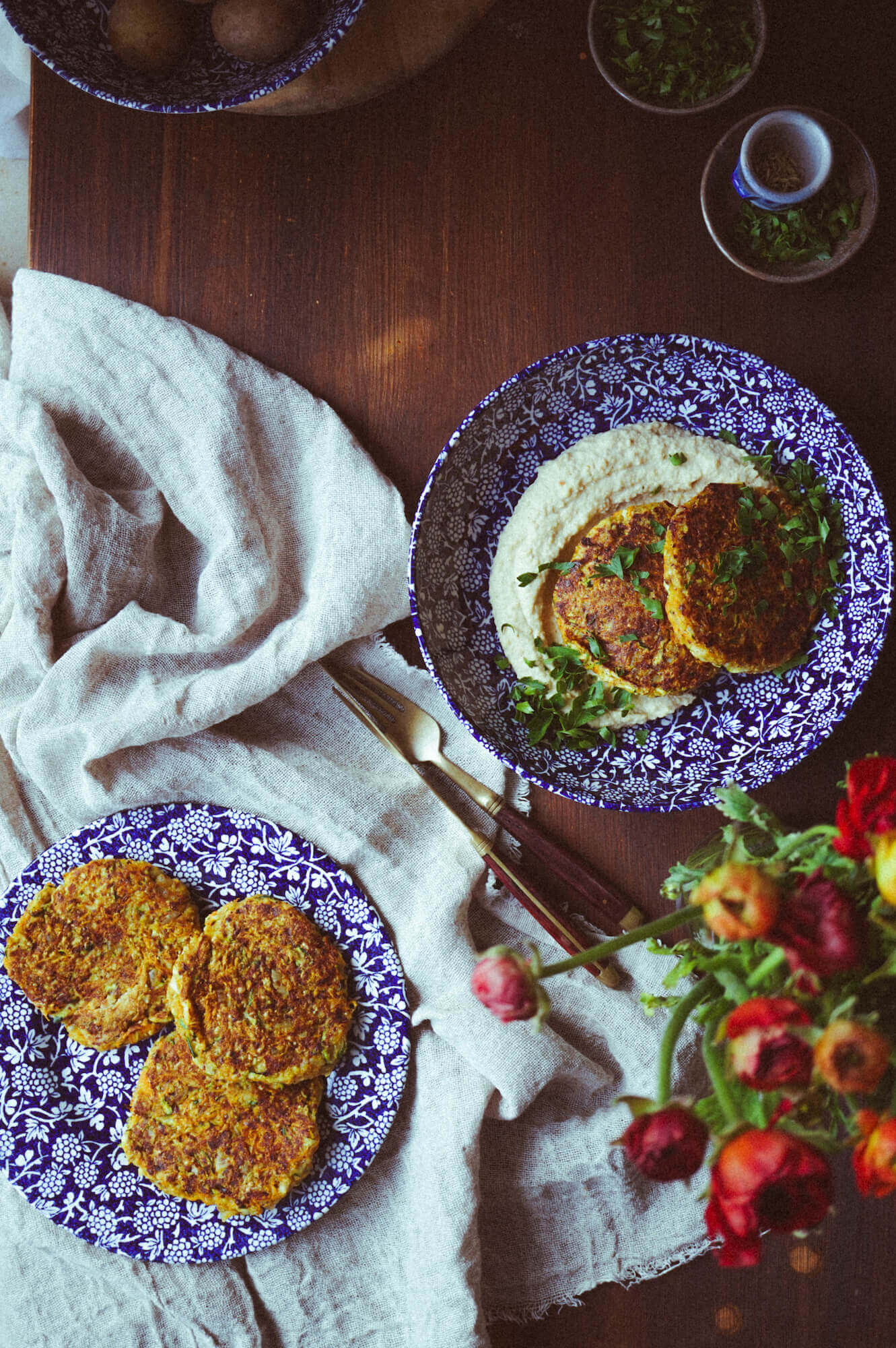 Zucchini-Karotten-Puffer