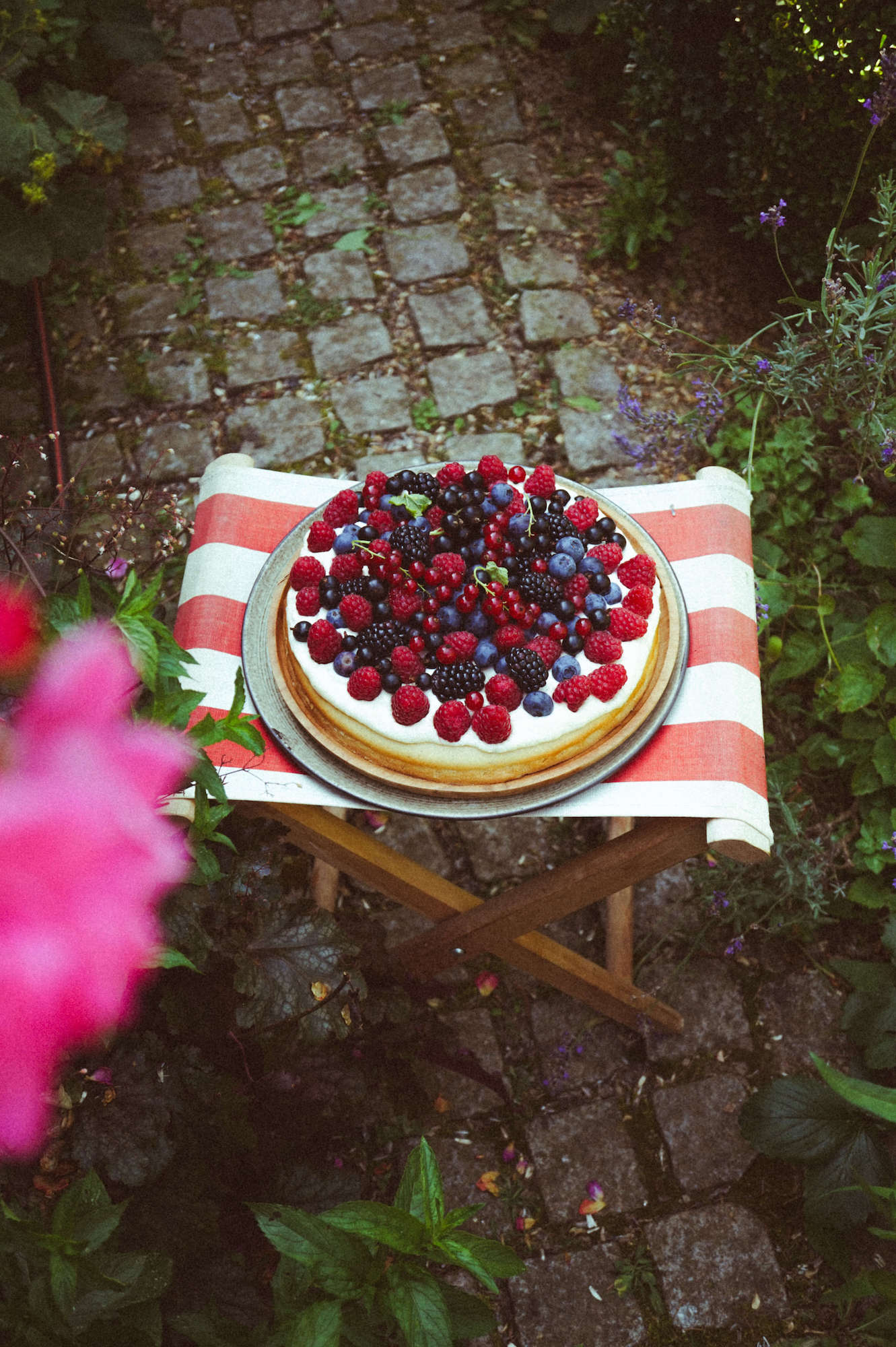 Vegane Biskuit-Beerentorte