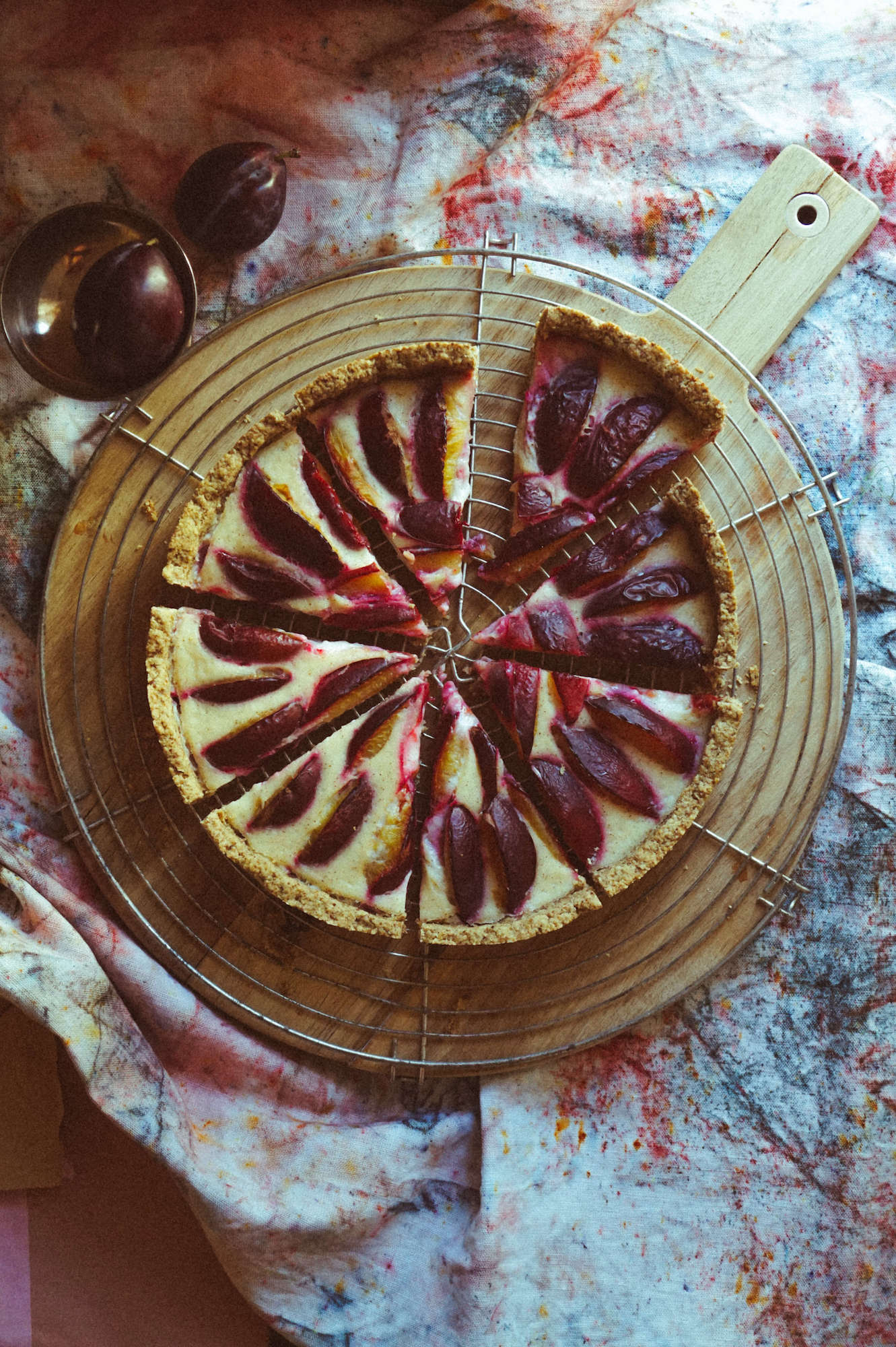 Veganer Zwetschgen-Käsekuchen