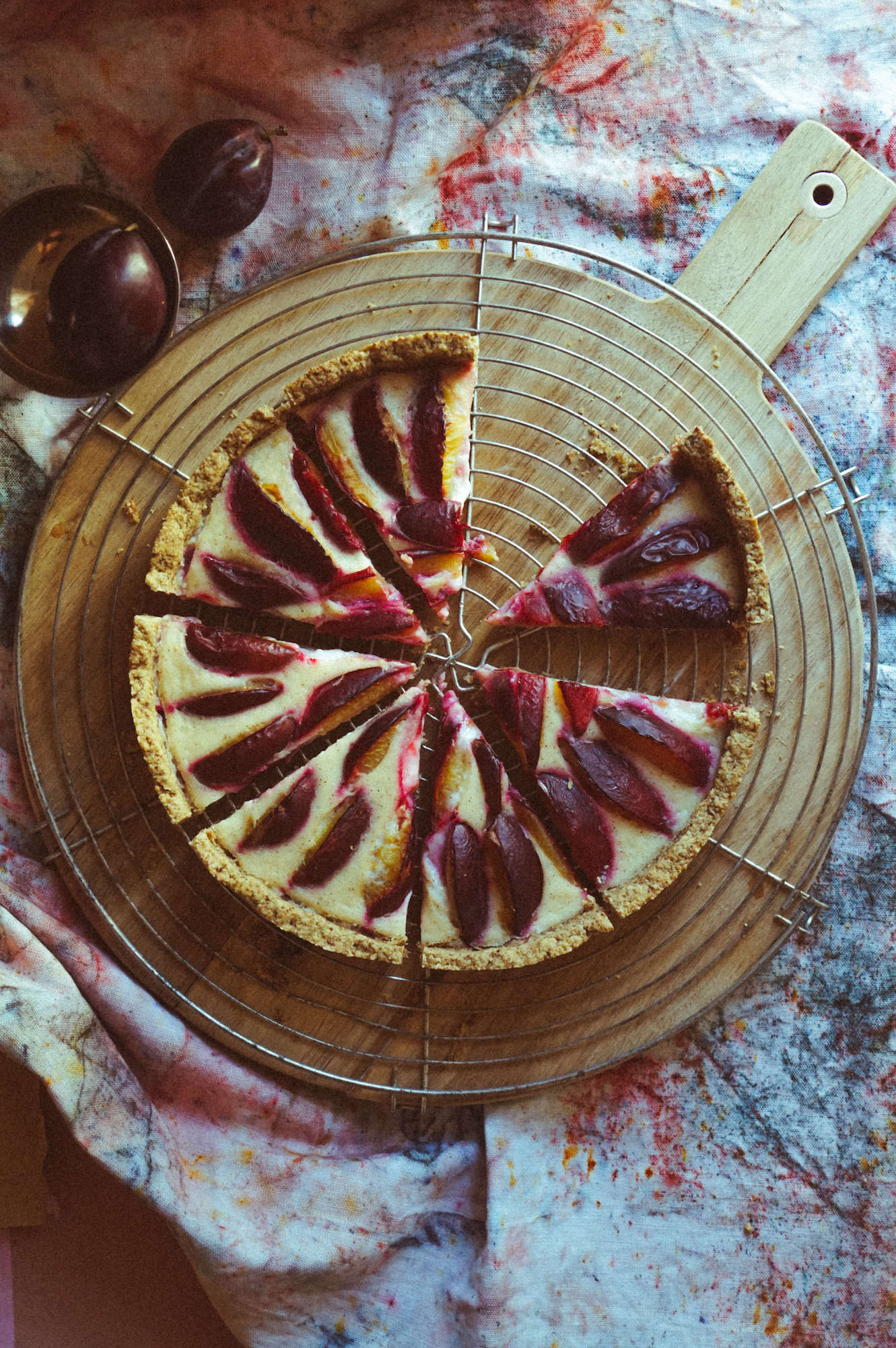 Veganer Zwetschgen-Käsekuchen